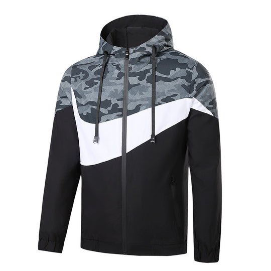 Herren Sportliche Übergangsjacke mit Camouflage-Design Nord Taschen