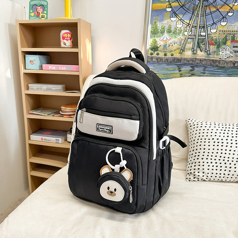 Damen Freizeit-Rucksack mit ergonomischem Design und charmantem Plüschanhänger Nord Taschen