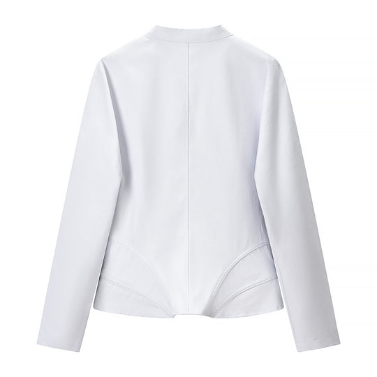 Damen Figurformende Korsagen‑Jacke mit tailliertem Schnitt und Stehkragen Nord Taschen