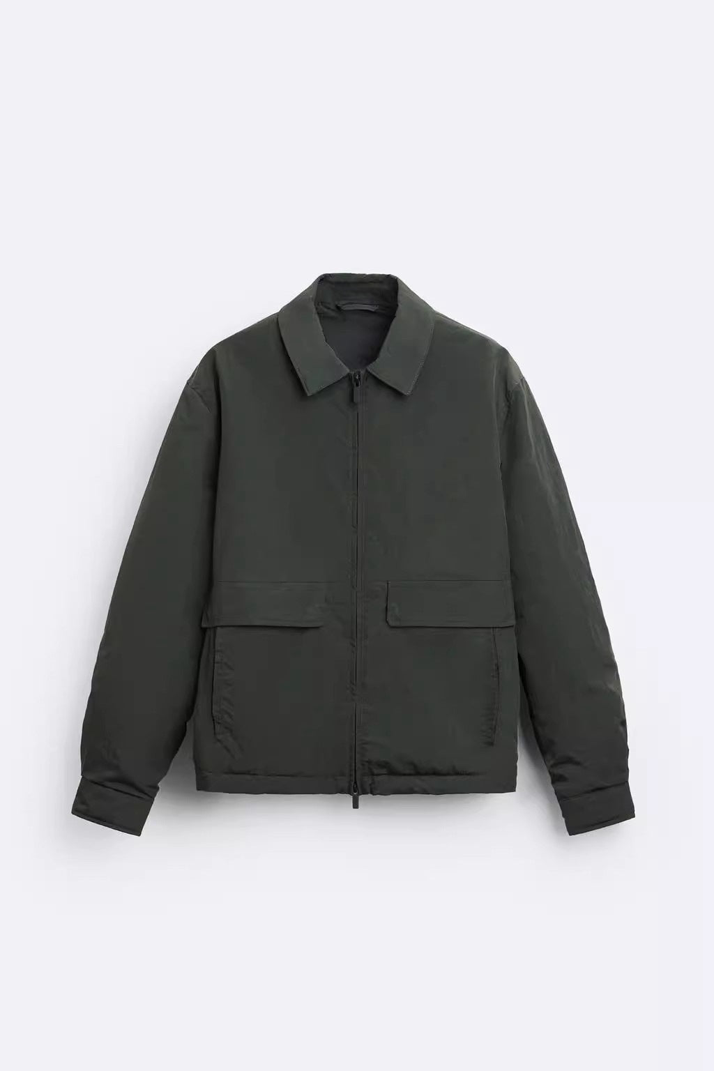 Herren Leichte Utility-Blousonjacke mit Hemdkragen und aufgesetzten Pattentaschen Nord Taschen