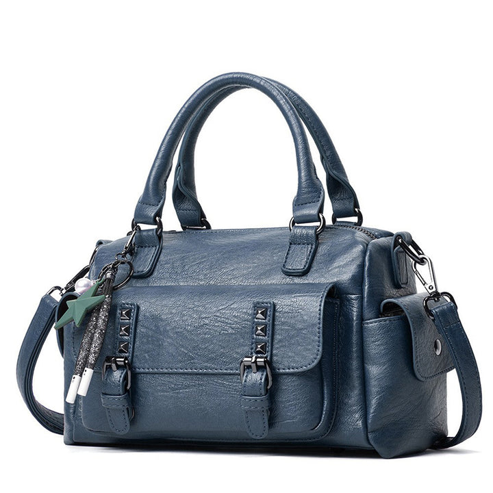 Damen Henkeltasche mit eleganten Nieten und praktischem Innenlayout Nord Taschen