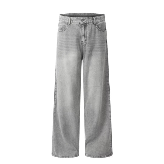 Damen Weitgeschnittene Jeans mit hohen Taillenbund Nord Taschen