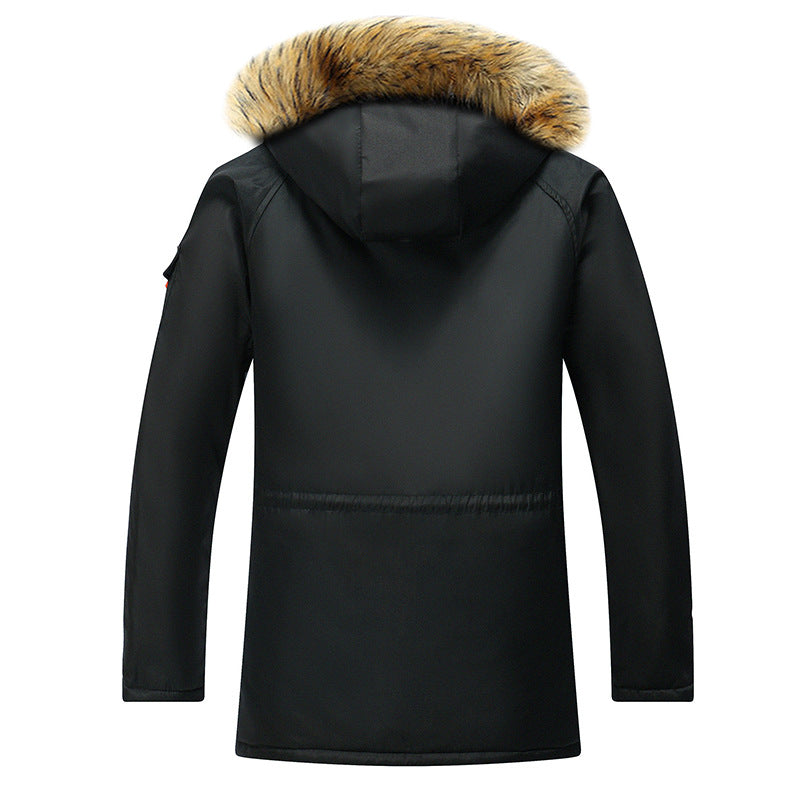 Herren Thermo-Outdoorparka mit Kunstfellkapuze, gesteppter Innenfütterung und multifunktionalen Taschen Nord Taschen