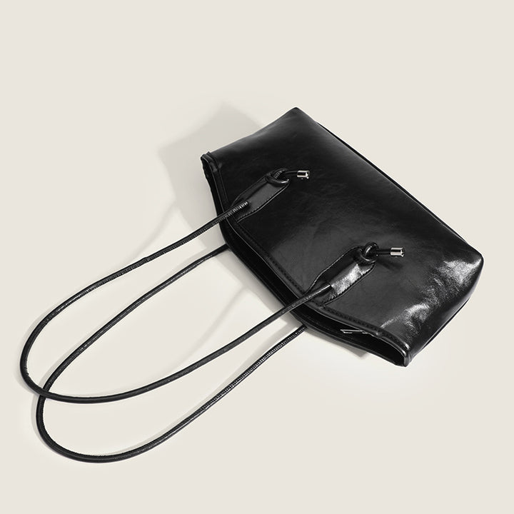 Damen elegante Handtasche mit innovativem Kordelzug Nord Taschen