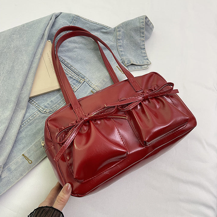 Damen elegante Handtasche mit raffinierten Kordelzug-Details Nord Taschen
