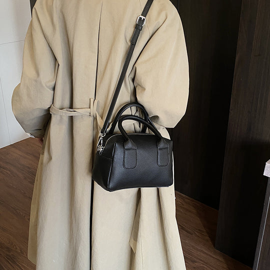 Damen strukturierte Handtasche mit abnehmbarem Schulterriemen Nord Taschen