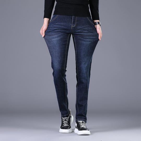 Damen Elastische Slim‑Straight-Jeans mit hohem Komfortbund Nord Taschen