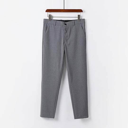 Herren Schmale Chino-Hose aus Stretch-Baumwollmix mit schmalem Bein und Bundfalten Nord Taschen