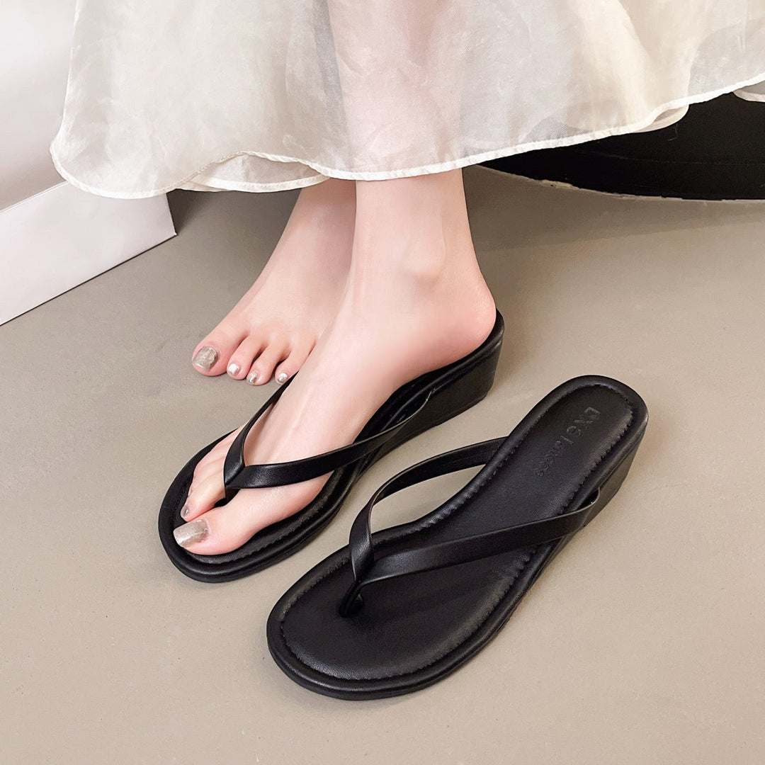 Damen eleganter Wedgesandalen mit schimmerndem Design - Arvani