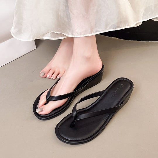 Damen eleganter Wedgesandalen mit schimmerndem Design - Arvani