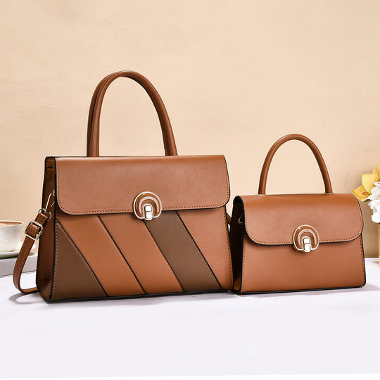 Damen modische Handtasche im eleganten Set mit praktischer Mini-Clutch Nord Taschen