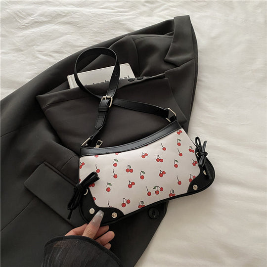 Damen verspielte Clutch-Tasche mit Kirschmotiv Nord Taschen