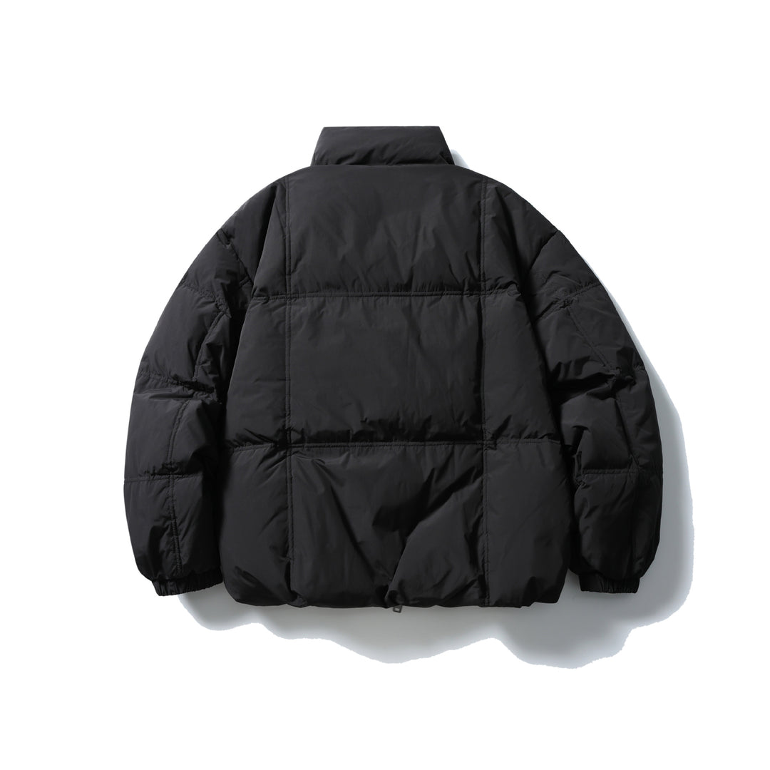 Herren Boxy-Steppjacke mit hohem Standkragen, Karo-Steppung und elastischem Saum Nord Taschen