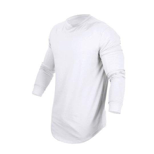 Herren Langarmshirt mit verlängertem Rundsaum und schmalem Schnitt aus elastischem Funktionsjersey Nord Taschen