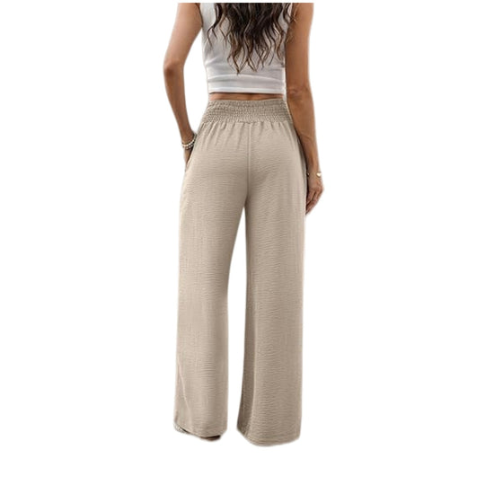 Damen Palazzo-Loungehose mit hohem Smokbund und weitem Bein Nord Taschen