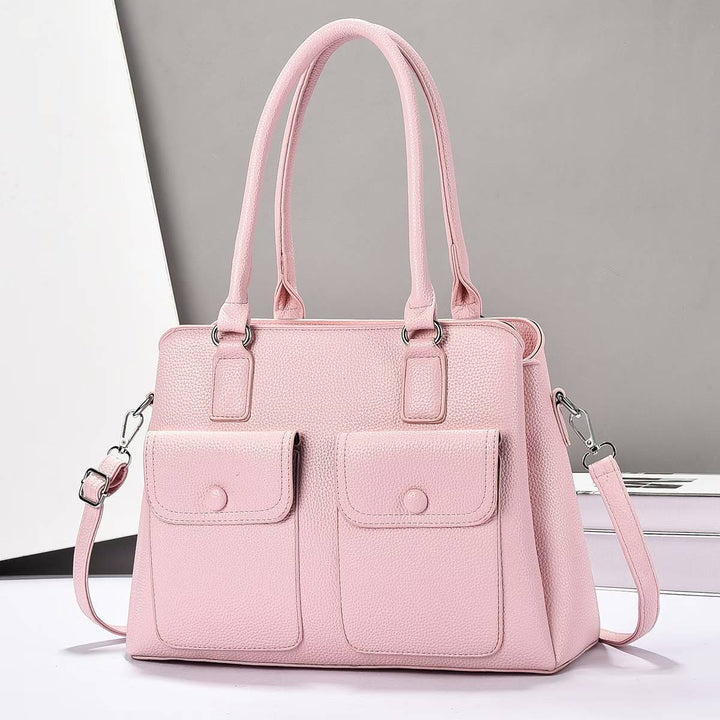 Damen elegante Handtasche mit doppeltem Taschenlayout Nord Taschen