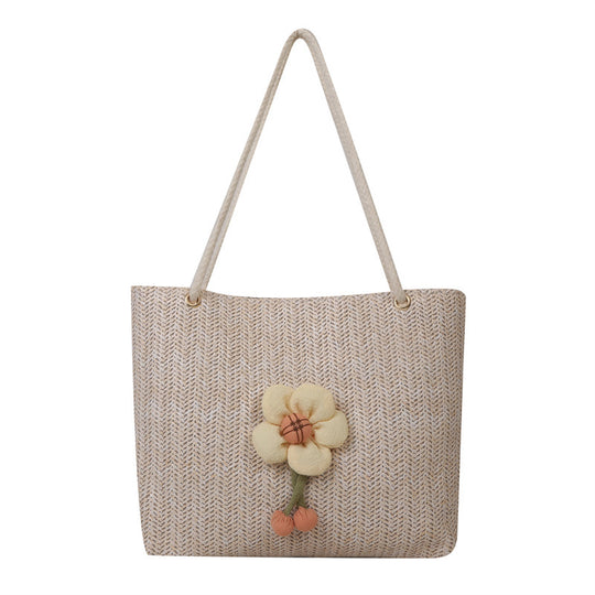 Damen Strandtasche mit floralem Design und hochwertigen Akzenten Nord Taschen