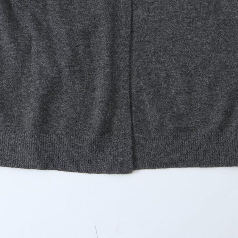 Damen Langer Kapuzen-Cardigan aus Feinstrick mit Knopfleiste und Rippbündchen Nord Taschen