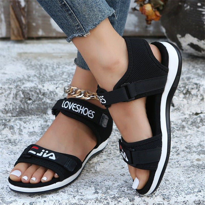 Damen Bequeme Outdoor-Sandalen mit verstellbaren Riemen und rutschfester Sohle Nord Taschen