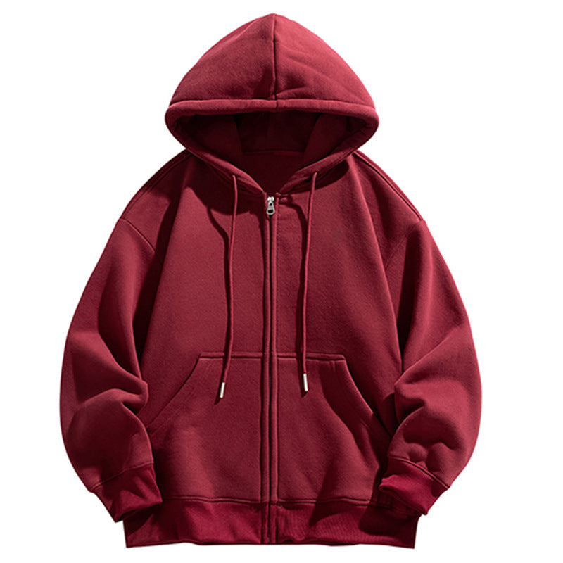 Herren Oversize Kapuzen‑Sweatjacke mit durchgehendem Reißverschluss und Kängurutasche Nord Taschen