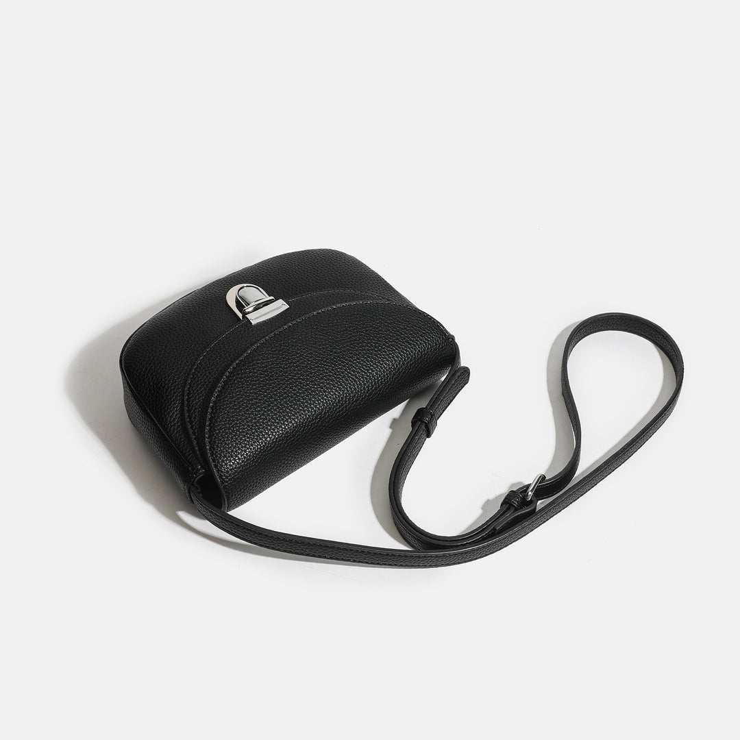 Damen Umhängetasche mit geschwungenem Design und eleganter Schnalle Nord Taschen