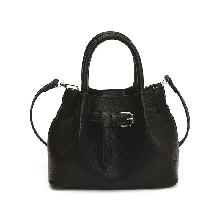 Damen Mini-Handtasche mit stilvollem Knopfverschluss Nord Taschen