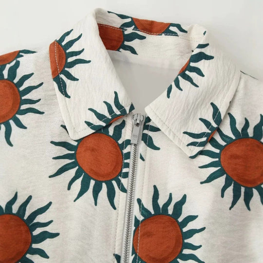 Damen Kurzblouson aus Kunstleder mit doppelreihiger Knopfleiste und Schultercape Nord Taschen