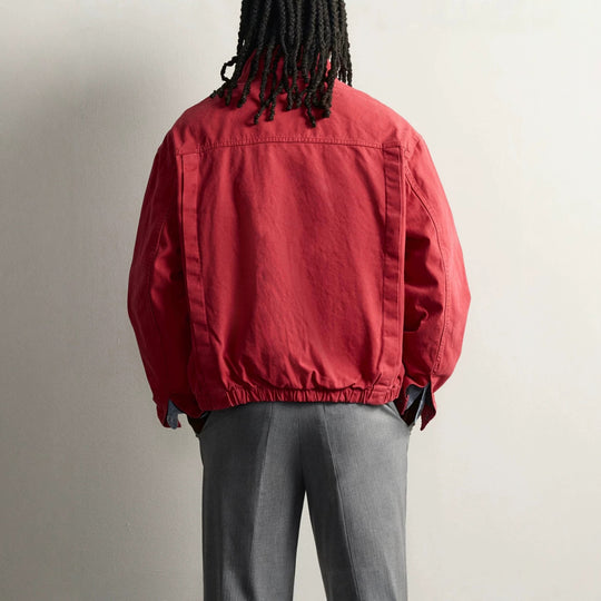 Herren Leichte Oversized Fieldjacke mit Stehkragen und Knebelverschlüssen Nord Taschen