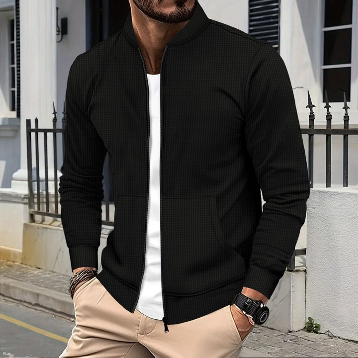 Herren sportliche Freizeitjacke mit Reißverschluss und praktischen Taschen