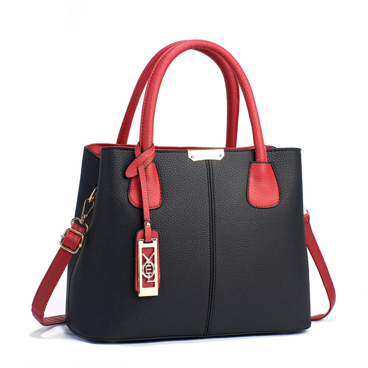 Damen elegante Tragetasche mit Doppelgriff und abnehmbarem Schultergurt Nord Taschen
