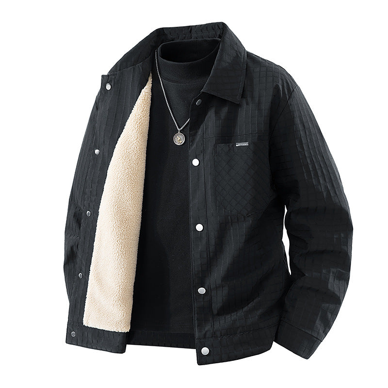 Men's  quilted sherpa-lined coach jacket Nord Taschen