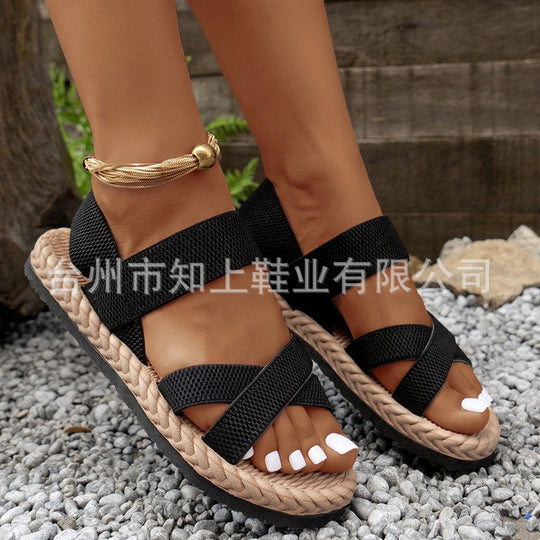 Damen Bequeme Trend-Sandalen mit verstellbaren Riemen und atmungsaktiver Sohle Nord Taschen