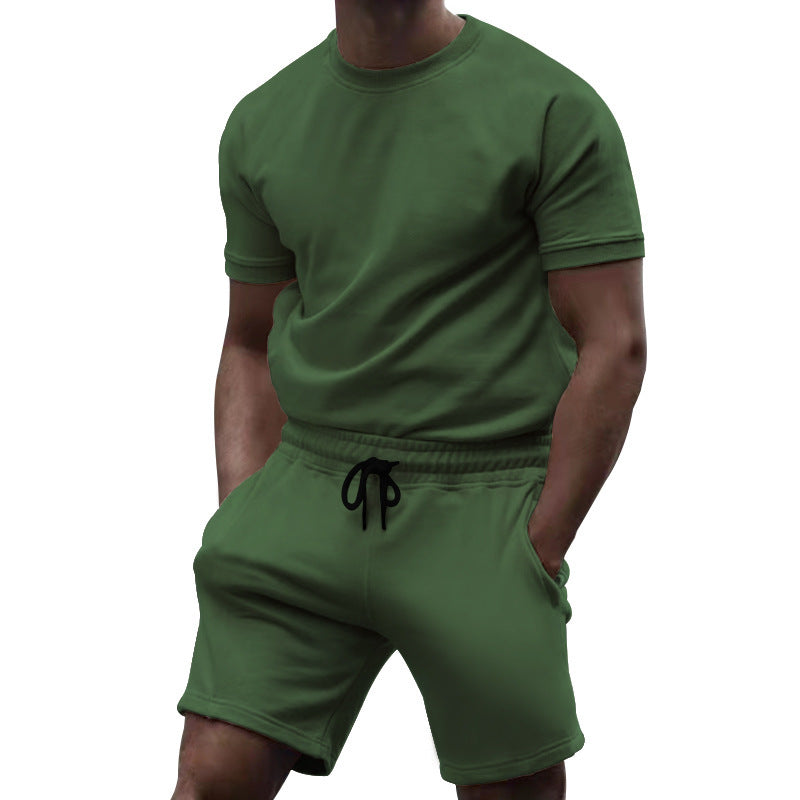 Herren Sportkombination mit kurzärmligem Oberteil und bequemen Shorts