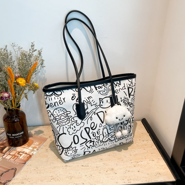 Damen Einkaufstasche mit kreativem Grafikdesign Nord Taschen