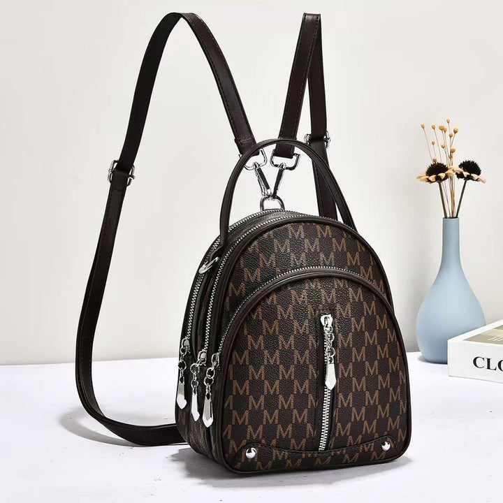 Damen Rucksack-Tasche mit elegantem Muster und mehreren Fächern Nord Taschen