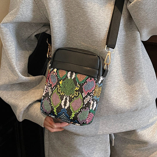 Damen Umhängetasche mit elegantem Leopardenmuster und praktischem Innenraum Nord Taschen