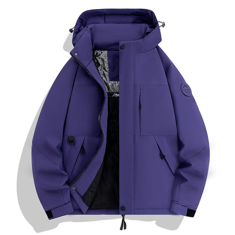 Herren Wasserdichte und atmungsaktive Softshell-Outdoorjacke Nord Taschen