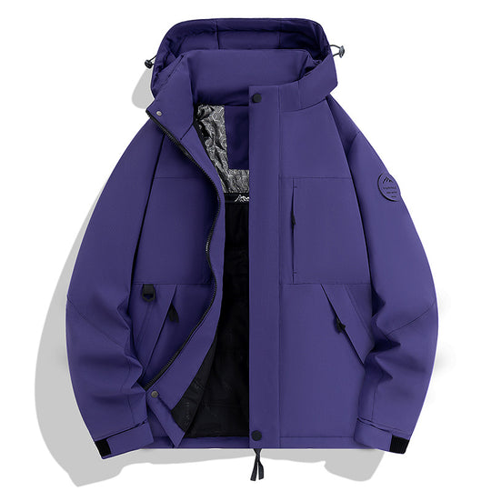 Herren Wasserdichte und atmungsaktive Softshell-Outdoorjacke Nord Taschen