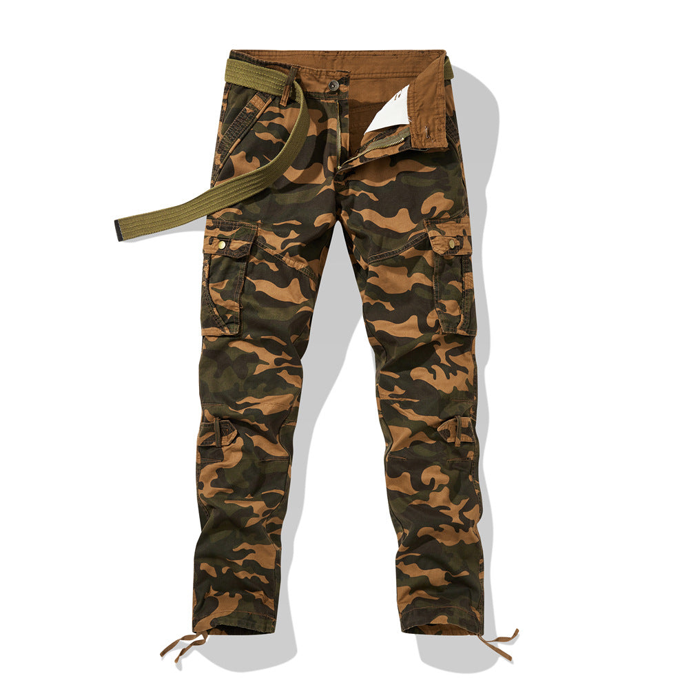 Herren Cargohose im Utility-Stil mit verstärkten Knien, Mehrfachtaschen und Kordelbund Nord Taschen