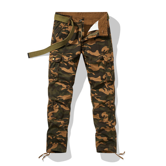 Herren Cargohose im Utility-Stil mit verstärkten Knien, Mehrfachtaschen und Kordelbund Nord Taschen