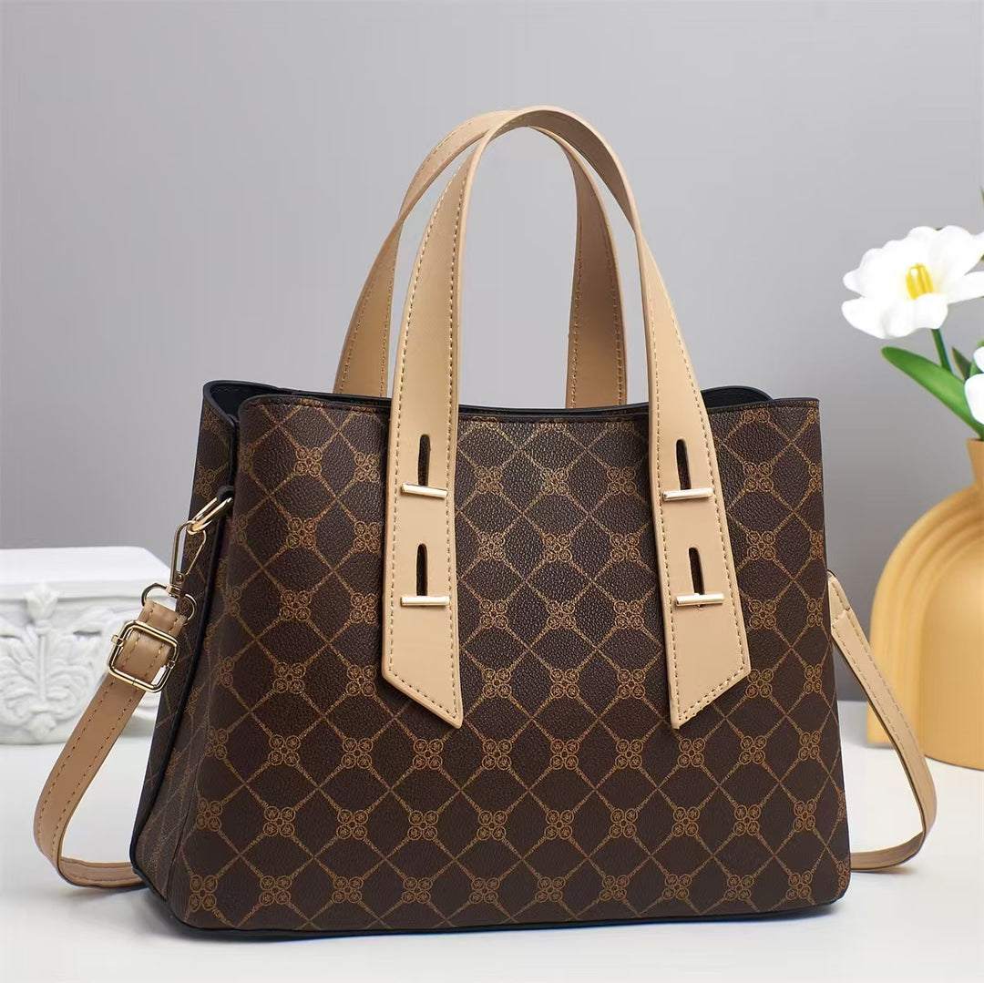 Damen luxuriöse Handtasche mit modernen grafischen Mustern Nord Taschen