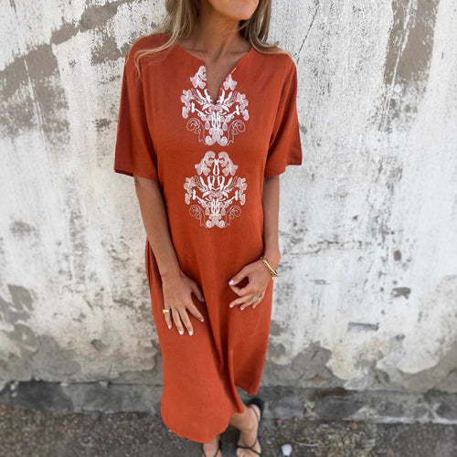Damen Sommerliches Kleid mit aufwendiger Stickerei