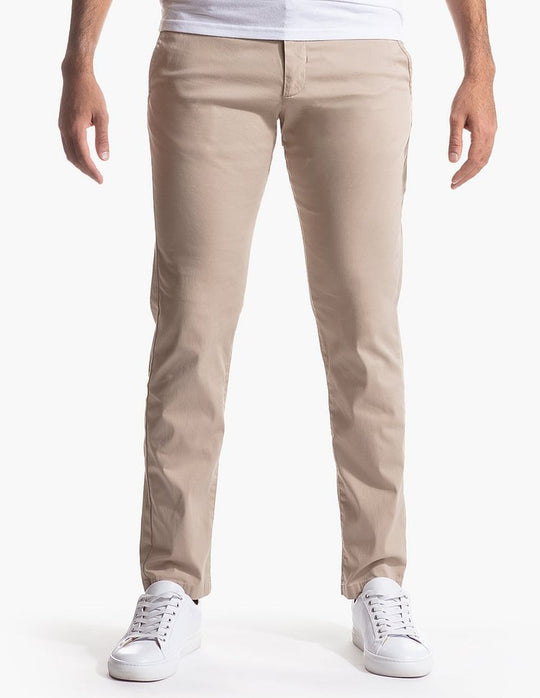 Herren Enganliegende Stretch-Chinohose mit tapered Bein und elastischem Saum Nord Taschen