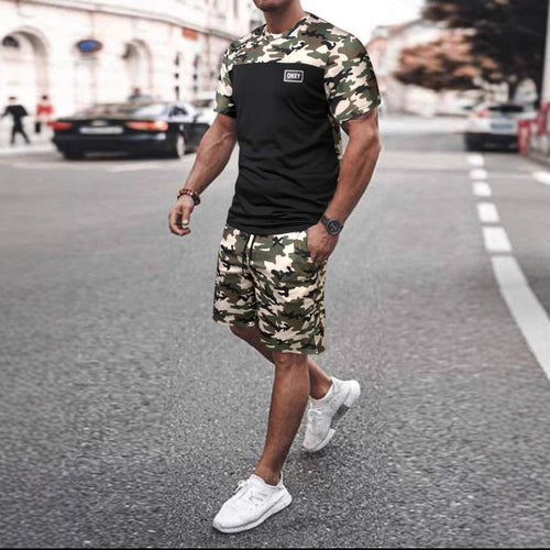 Herren Camouflage Sportanzug mit modernem Design und praktischen Taschen Nord Taschen
