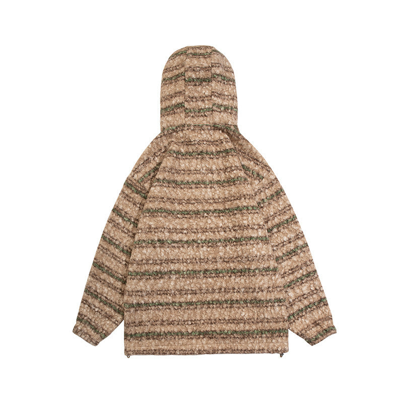Unisex Strick-Hoodie im Oversize‑Cut mit halbem Reißverschluss Nord Taschen