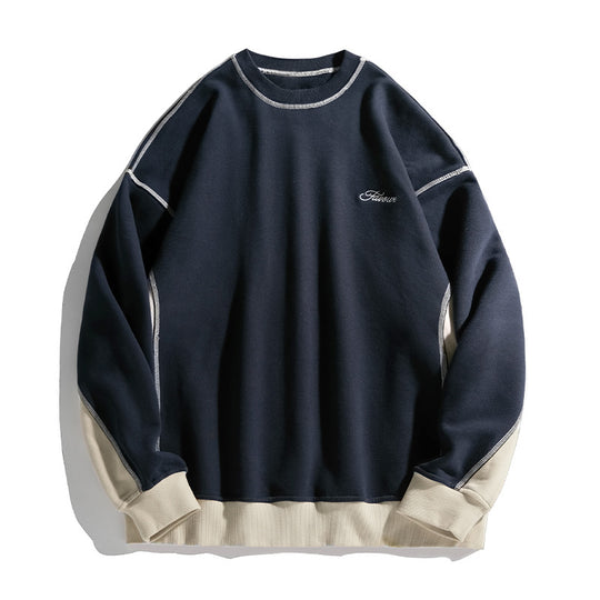 Unisex Oversize-Sweatshirt mit Kontrastnähten, Raglanärmeln und geripptem Saum Nord Taschen