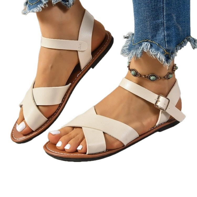 Damen Komfortable und stilvolle Riemensandalen mit verstellbarem Riemendesign