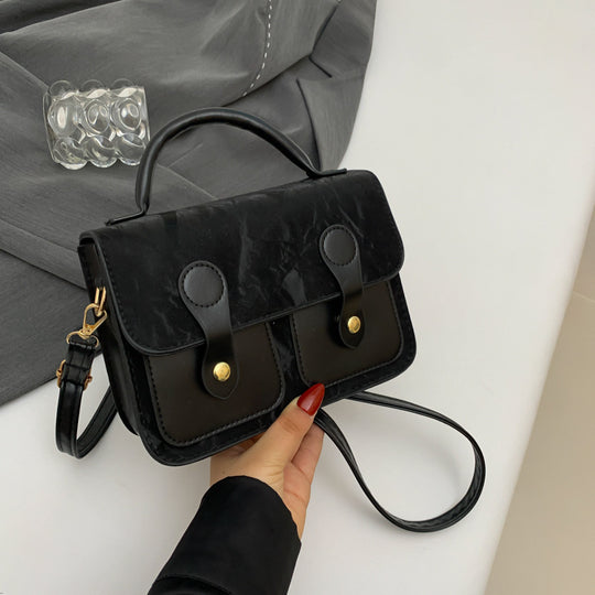 Damen elegante Umhängetasche mit zweifachem Laschenverschluss Nord Taschen