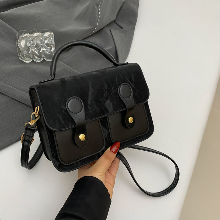 Damen elegante Umhängetasche mit zweifachem Laschenverschluss Nord Taschen