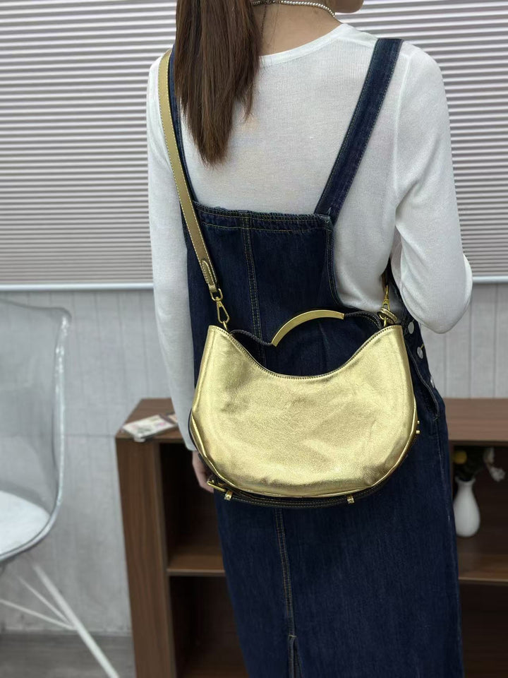 Damen Handtasche mit elegantem Goldgriff Nord Taschen